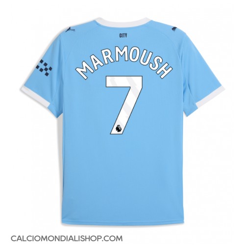 Maglie da calcio Manchester City Omar Marmoush #7 Prima Maglia 2025-26 Manica Corta